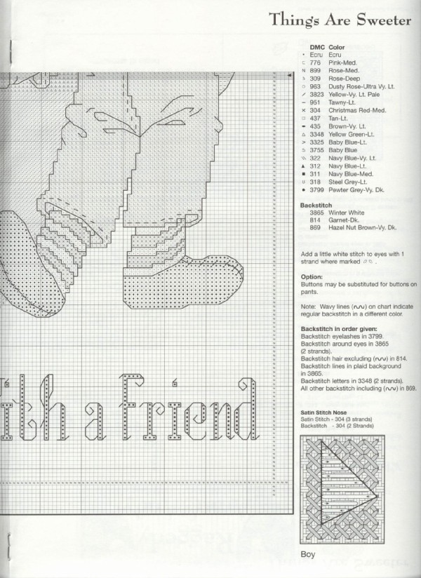 Schema punto croce Things Are Sweeter 04