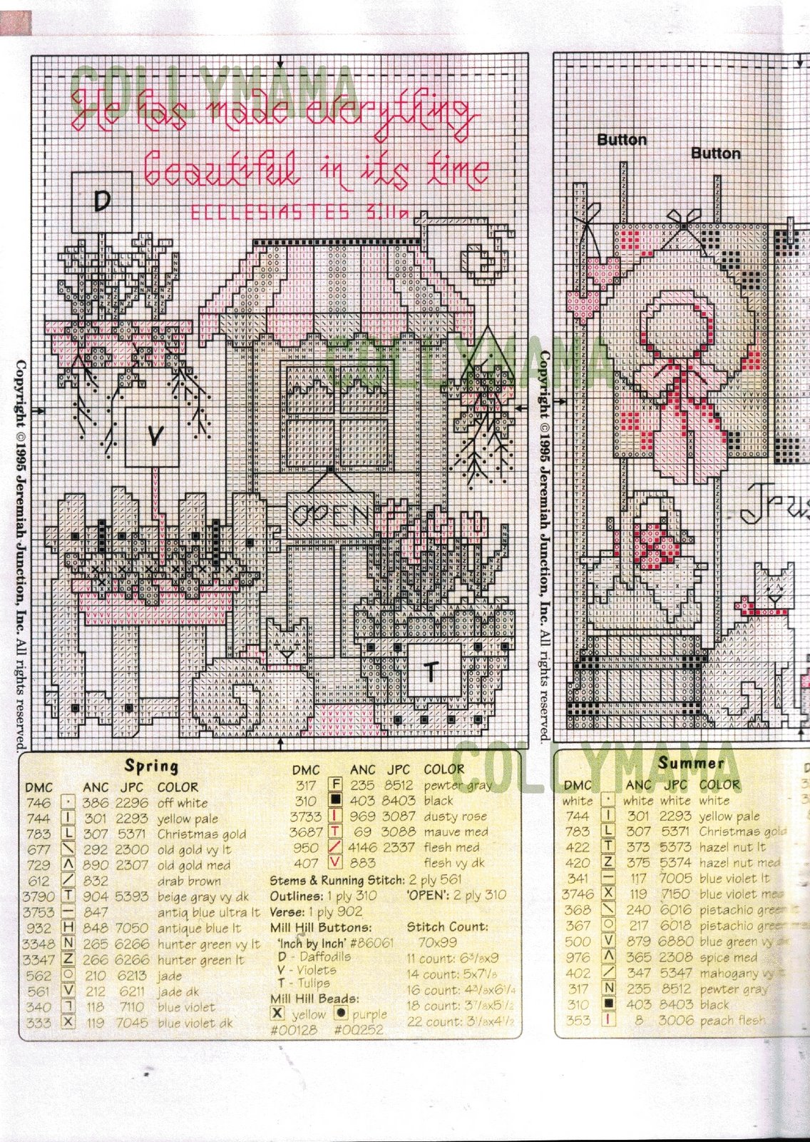 Schema punto croce Timeless Seasons 02