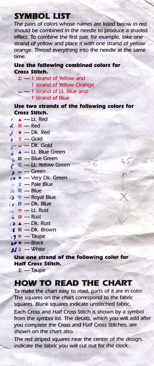 Schema punto croce Welcome Clock 04