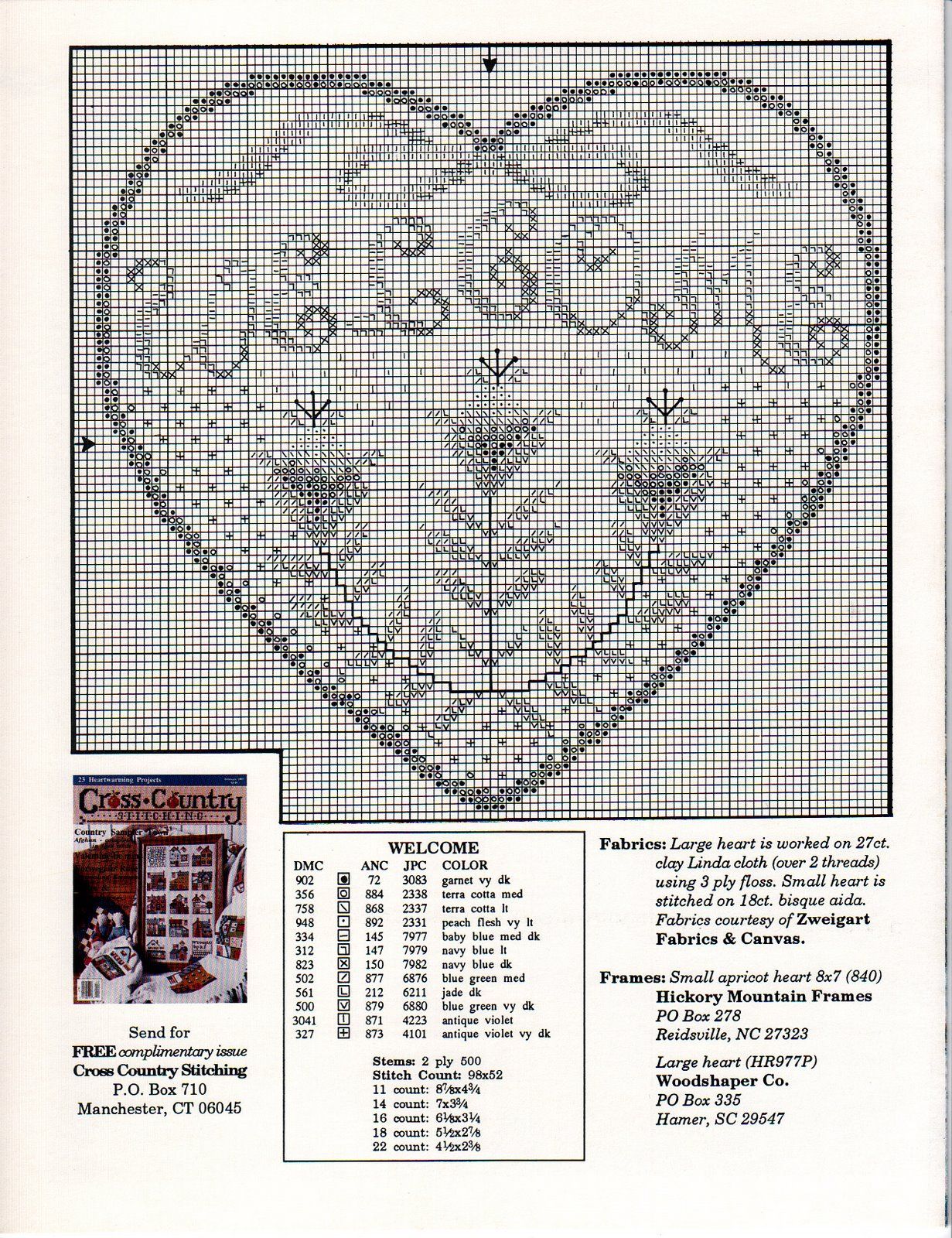 Schema punto croce Welcome Neighbor 05