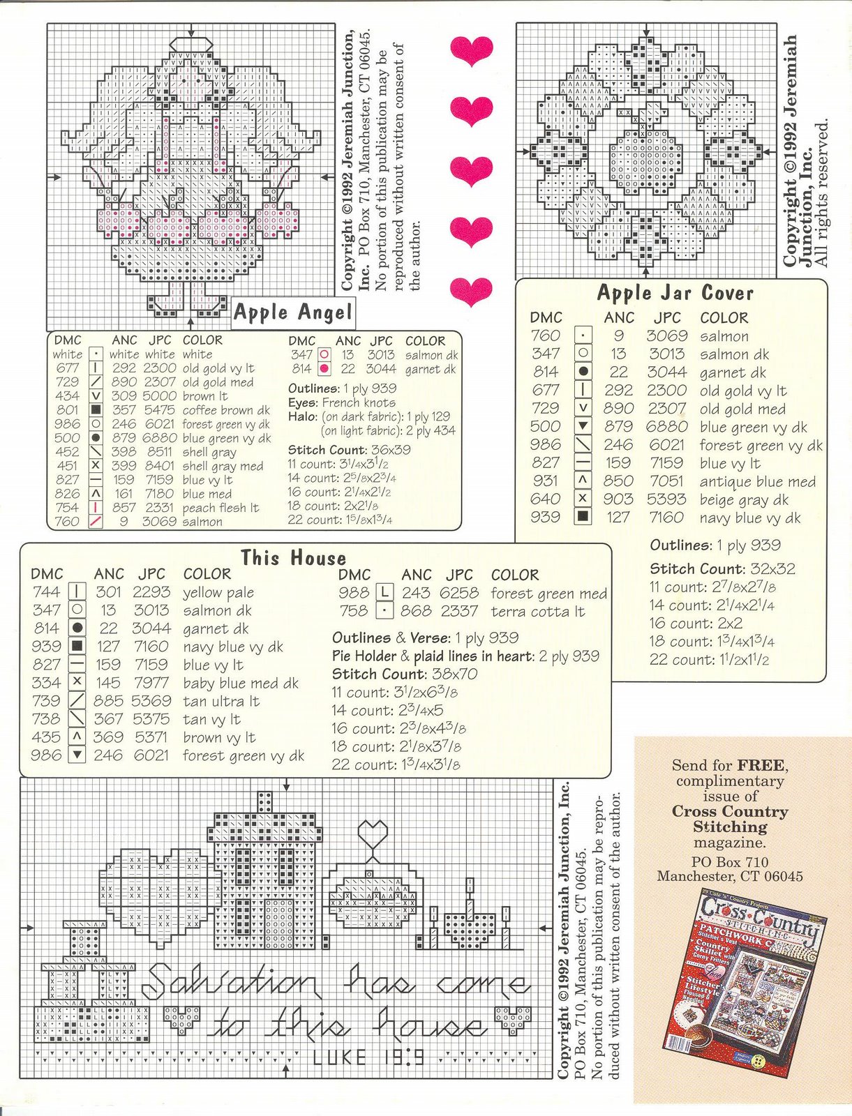 Schema punto croce Welcome Sampler 04