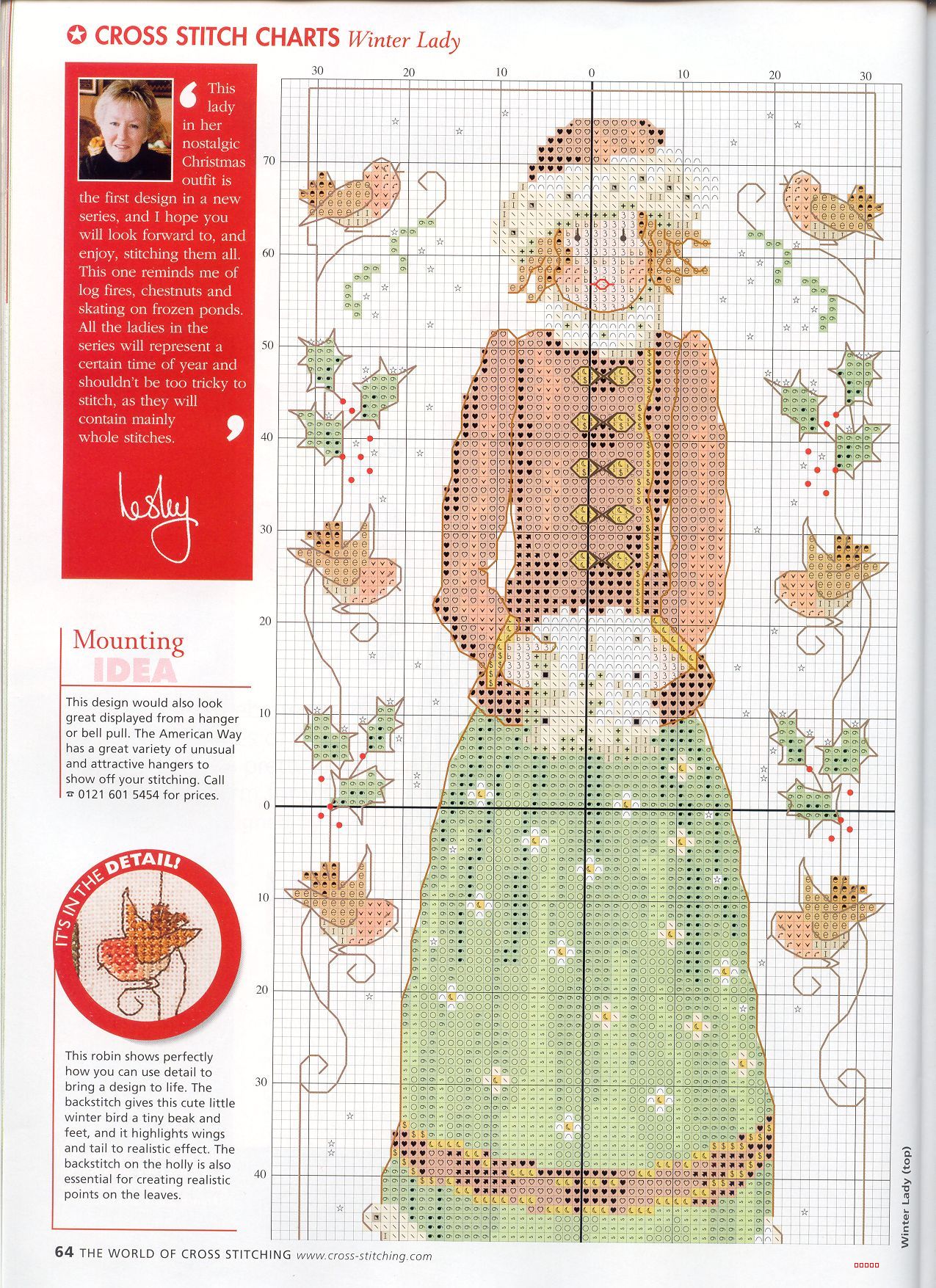 Schema punto croce Winter Lady 02