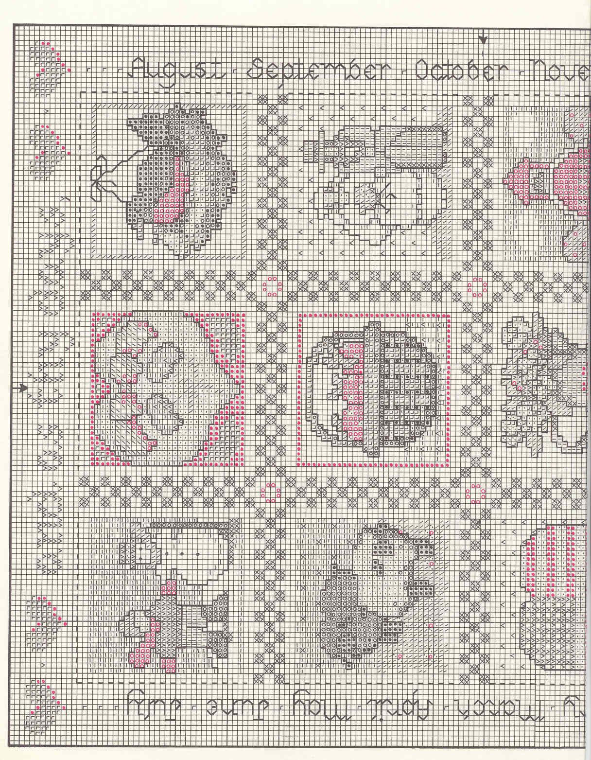 Schema punto croce Yesterday Today Forever 02