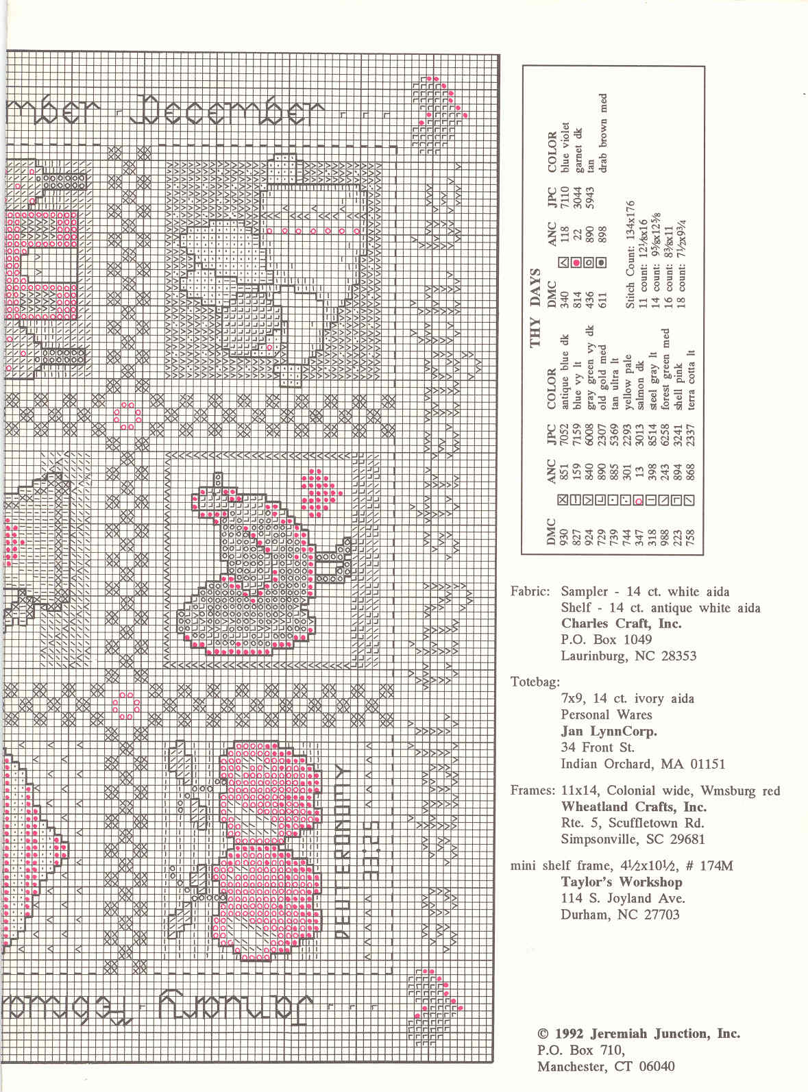 Schema punto croce Yesterday Today Forever 03