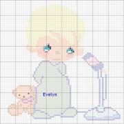 Schema punto croce Cantante