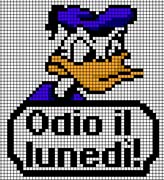 Schema punto croce Paperino3