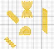 Schema punto croce Pasta