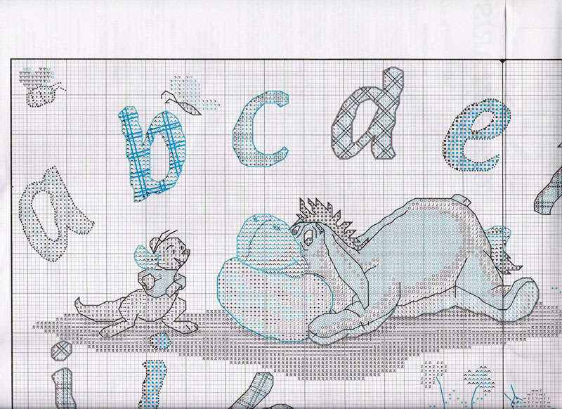 Schema punto croce Abc 1