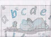 Schema punto croce Abc 1 