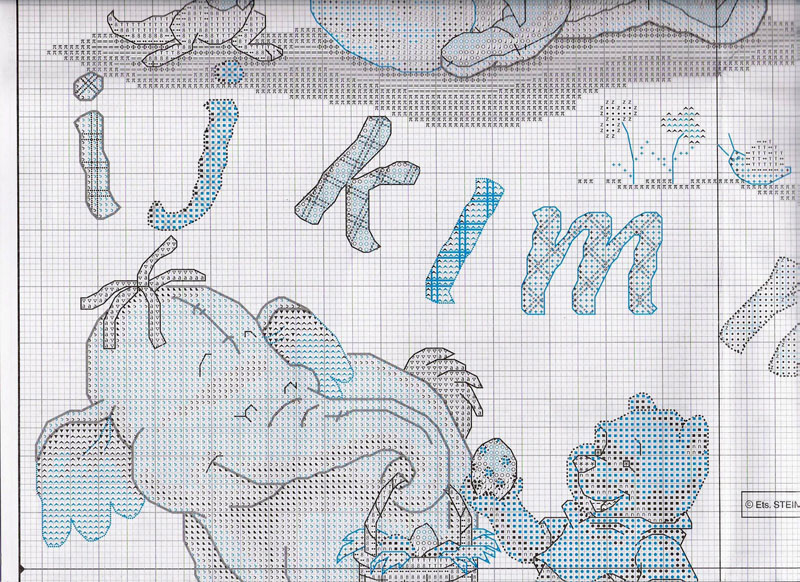 Schema punto croce Abc 3