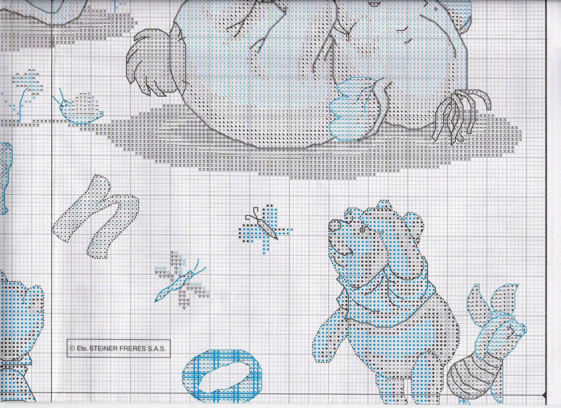 Schema punto croce Abc 4