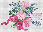 Schema punto croce Composizione di fiori