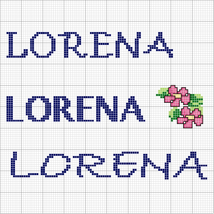 Schema punto croce Lorena