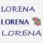 Schema punto croce Lorena 