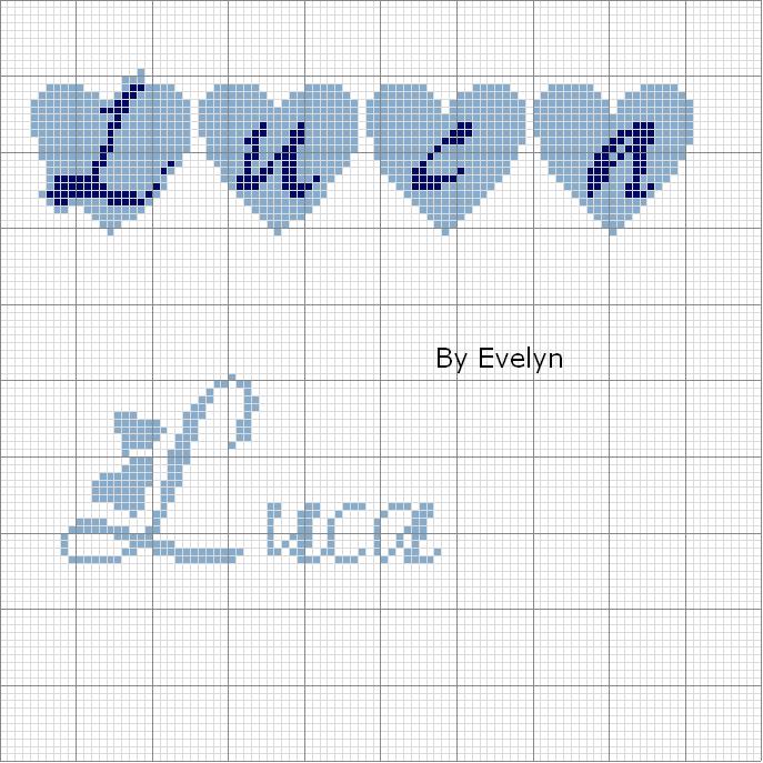 Schema punto croce Luca