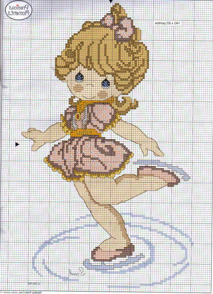 Schema punto croce Pattinaggio