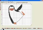 Schema punto croce Pinguino