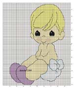 Schema punto croce Bebe