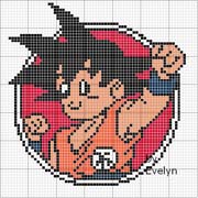 Schema punto croce Goku