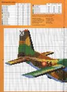 Schema punto croce Aereo 1