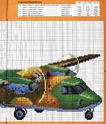 Schema punto croce Aereo 2