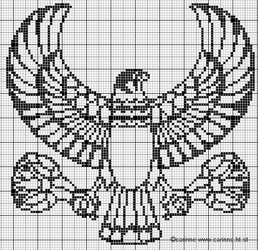 Schema punto croce Aquila