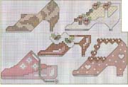Schema punto croce Scarpe da donna 4