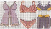 Schema punto croce abiti2