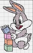 Schema punto croce baby bunny