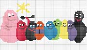 Schema punto croce barbapapa