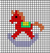 Schema punto croce cavallo dondolo2