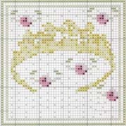 Schema punto croce corona