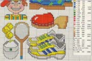 Schema punto croce oggettini