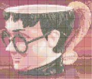 Schema punto croce tazza harry potter