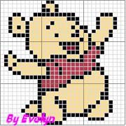 Schema punto croce winnie1