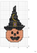 Schema punto croce zucca1