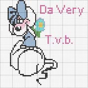 Schema punto croce Diddl 100