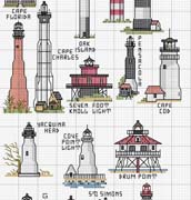 Schema punto croce Fari marini 2