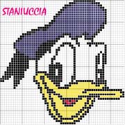 Schema punto croce Paperino