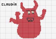 Schema punto croce barbapapa1