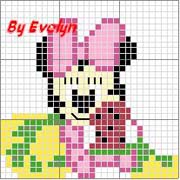 Schema punto croce minni fragolina