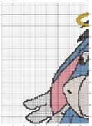 Schema punto croce Ih-Oh di Winnie the Pooh 1