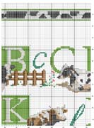 Schema punto croce Mucca4