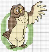 Schema punto croce Uffa lettera O