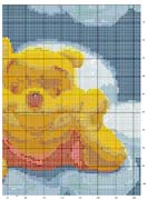 Schema punto croce Winnie nuvola 2