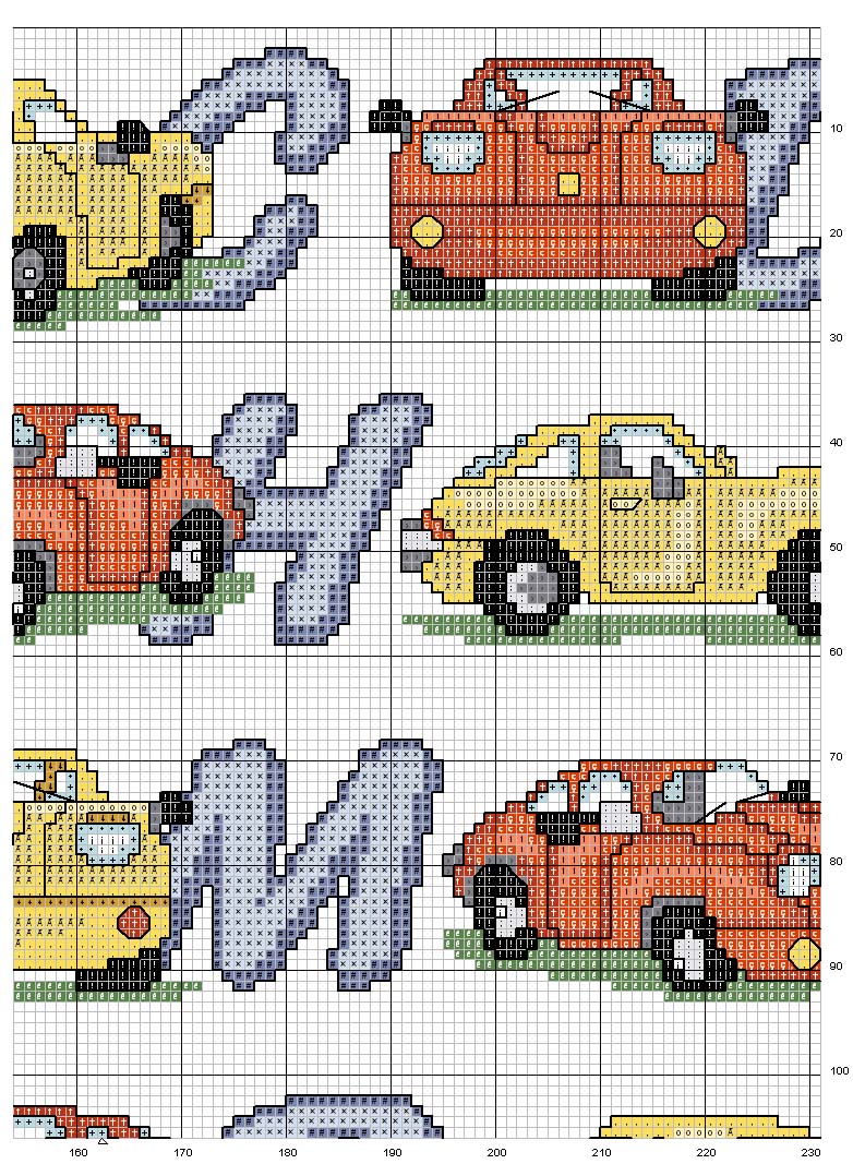 Schema punto croce Alfa auto6