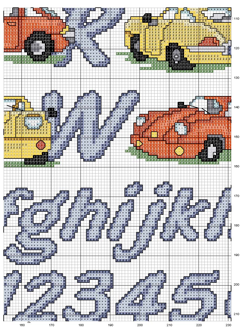 Schema punto croce Alfa auto7