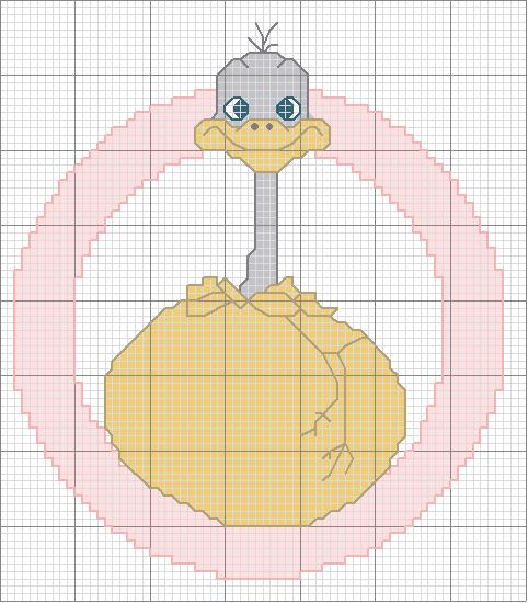 Schema punto croce Alfa o