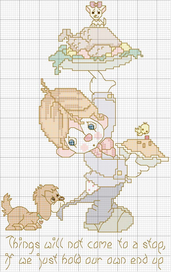 Schema punto croce Cuoco