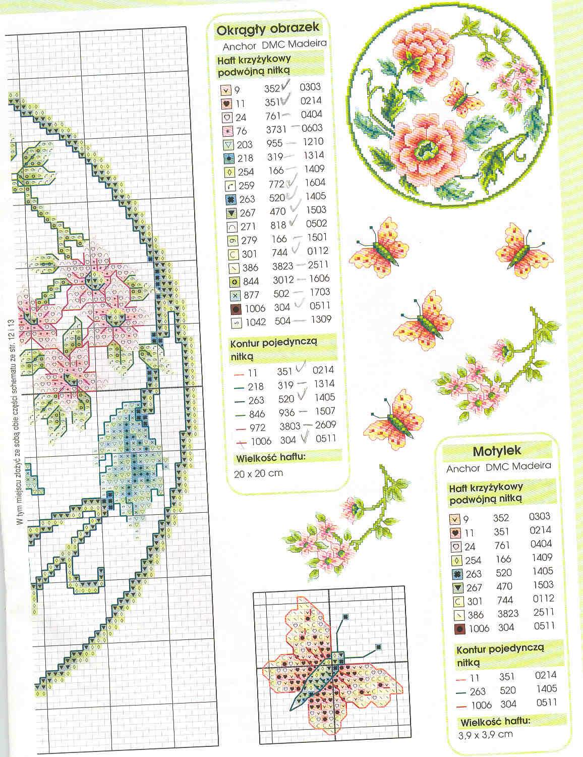 Schema punto croce Fiore cinese2